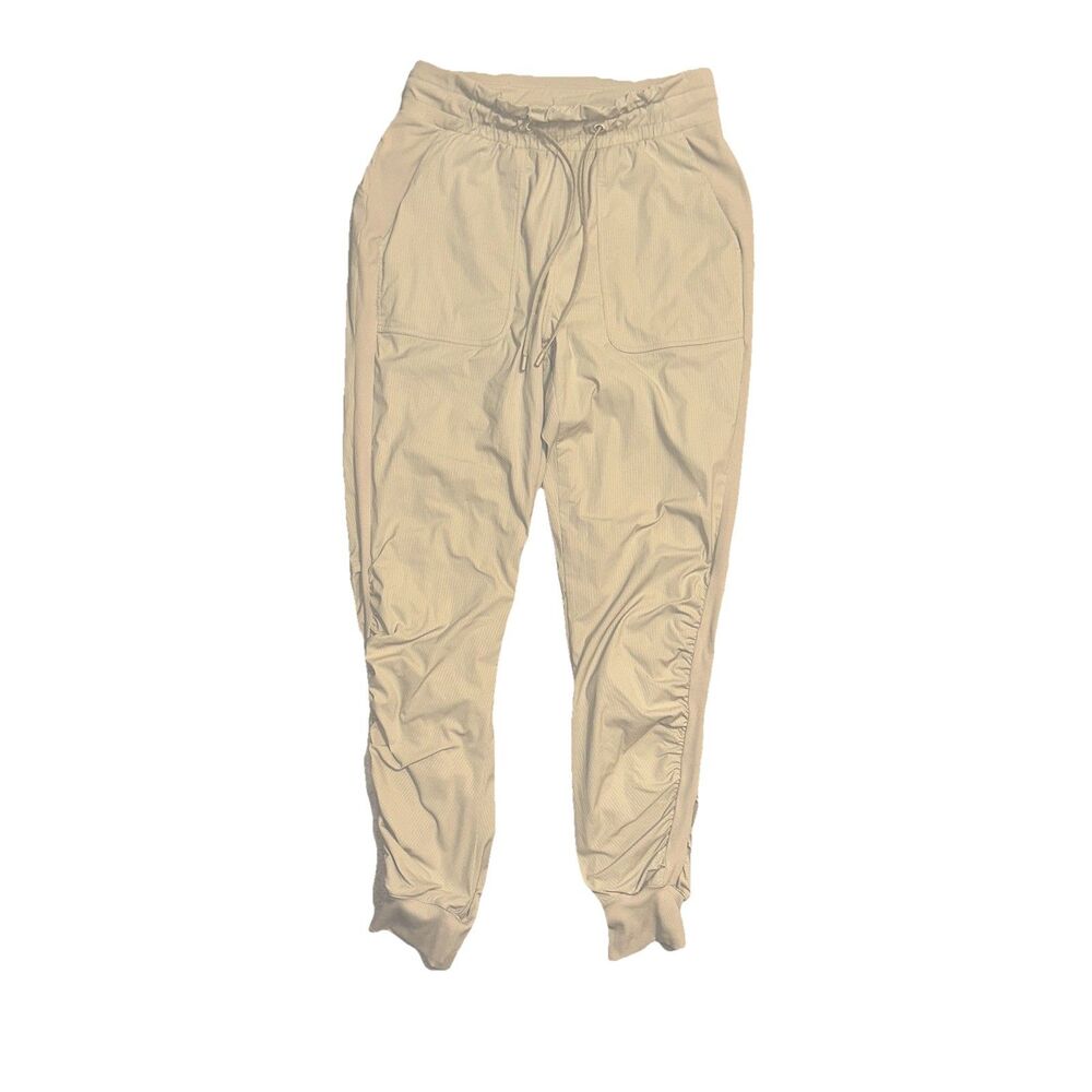 Lululemon Womens Beyond the Studio Jogger Size 6 Beige/Tan Lined Yoga Sports Gym